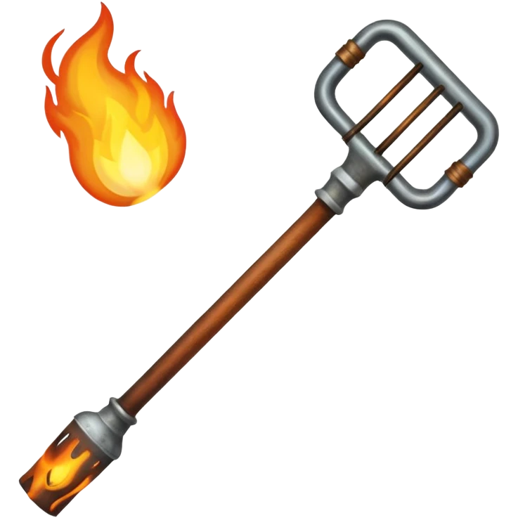 pitchfork and torch emoji