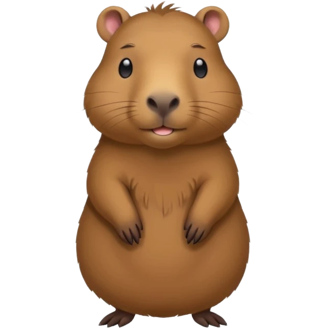 Capibara parado emoji
