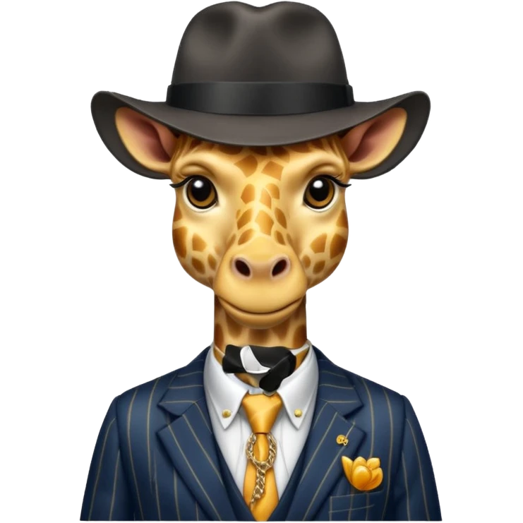 Gangster giraffe  emoji