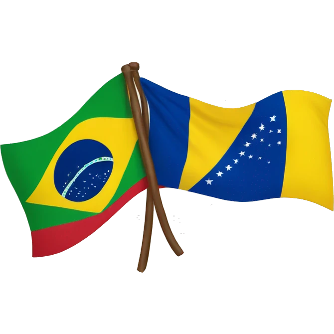 Brazil national flag + Ecuador national flag  emoji