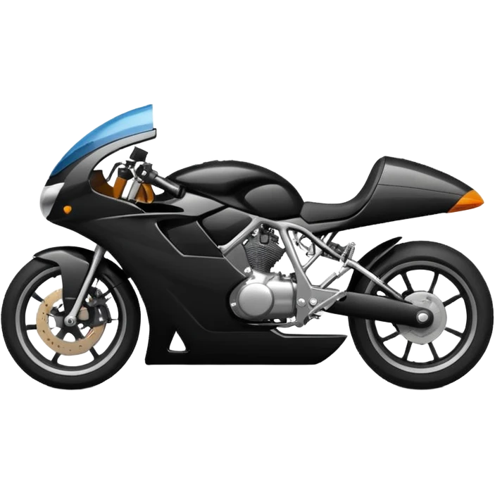 sporty motorbike with 27 on the side emoji