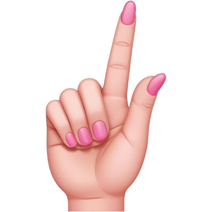 pink middle finger emoji