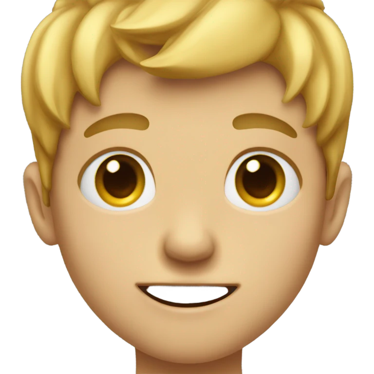 Boy mewing and looksmaxing emoji