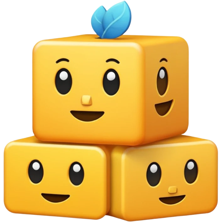 Stacked text emoji