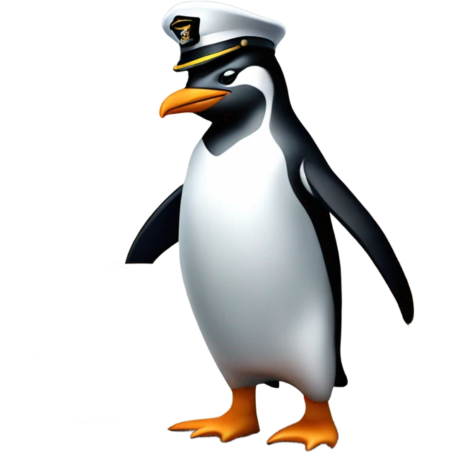a Pinguin that is managing the shipping emoji