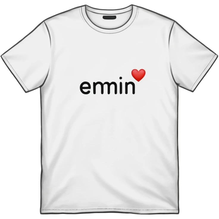 ''Emin'' write t shirt emoji