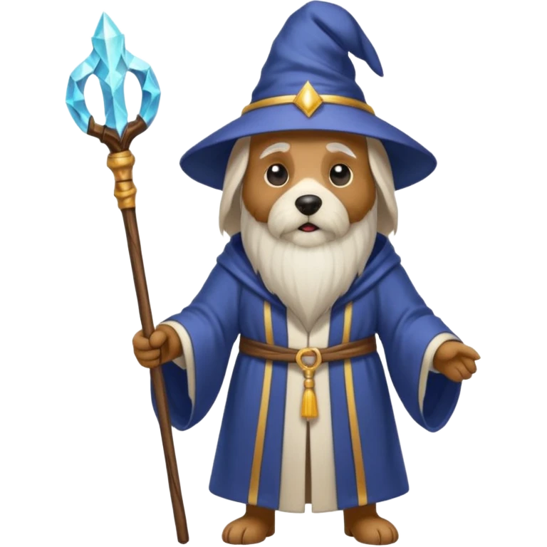 Dog wizard emoji