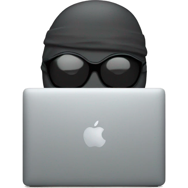 spion with macbook emoji