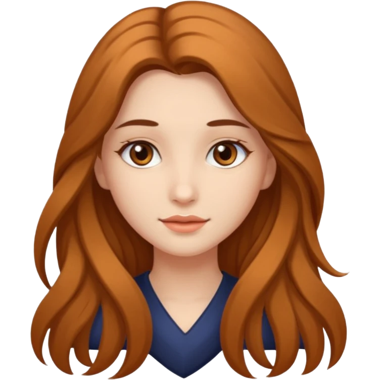 красива дівчина з карими очима emoji