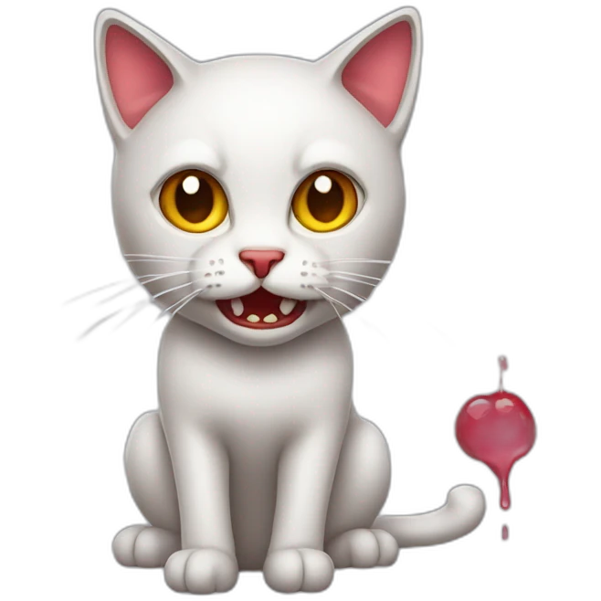 a bleeding cat emoji
