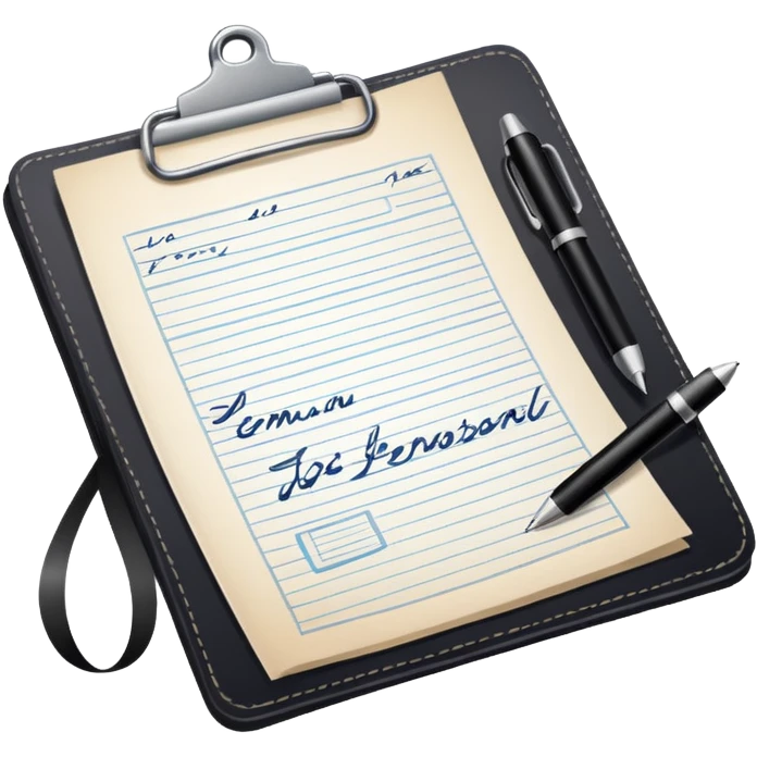 documents and personal license emoji