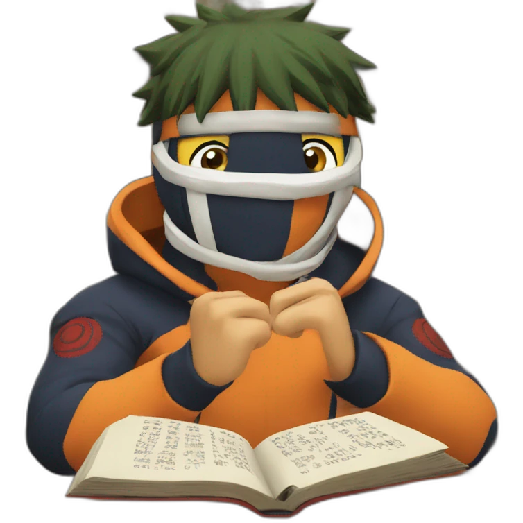Naruto reading a book emoji