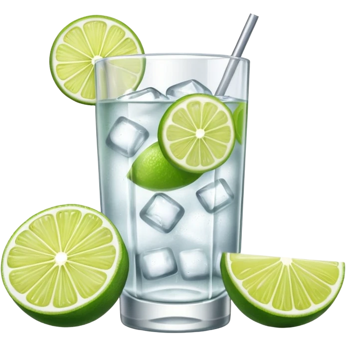 gin tonic emoji. with gin bottle next to it  emoji
