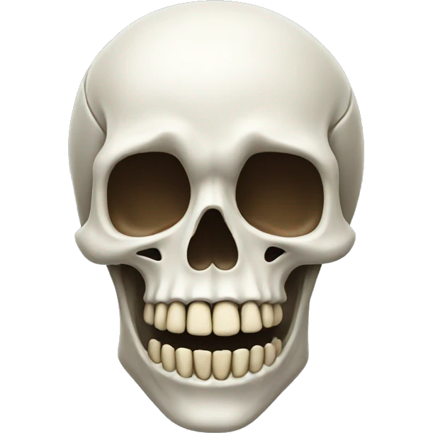 Skeleton with tongue sticking out emoji
