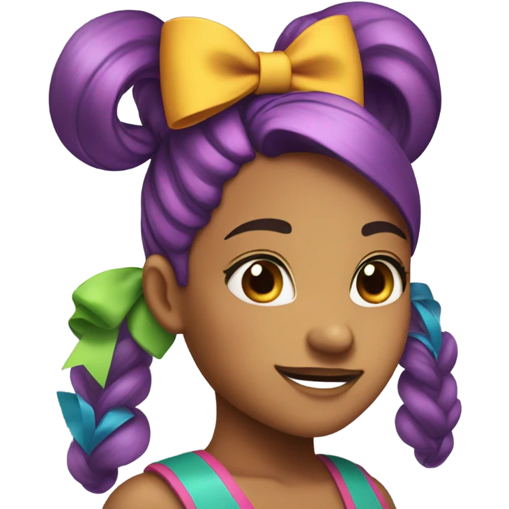 Girl with bows emoji