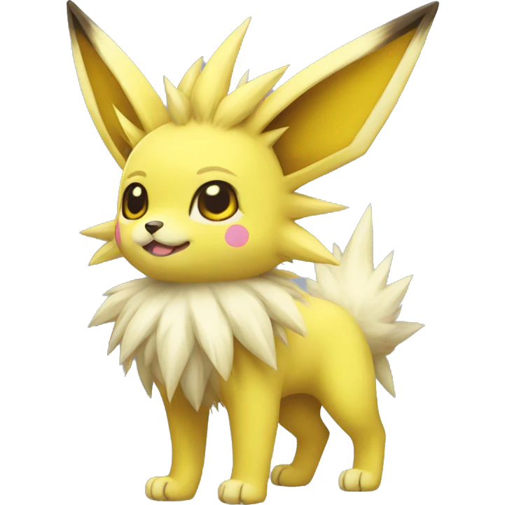 Kawaii Cool Jolteon full body emoji