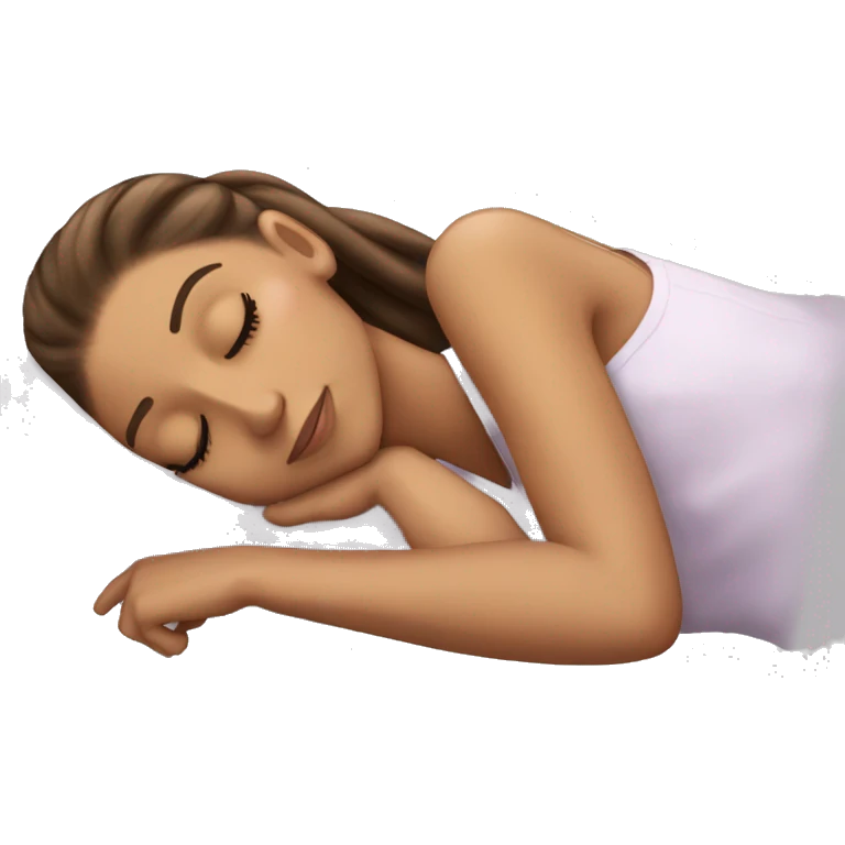 Ariana Grande sleeping emoji