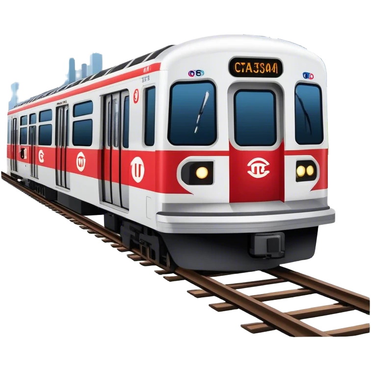 chicago cta train with logo emoji