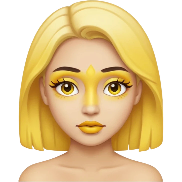 yellow makeup  emoji