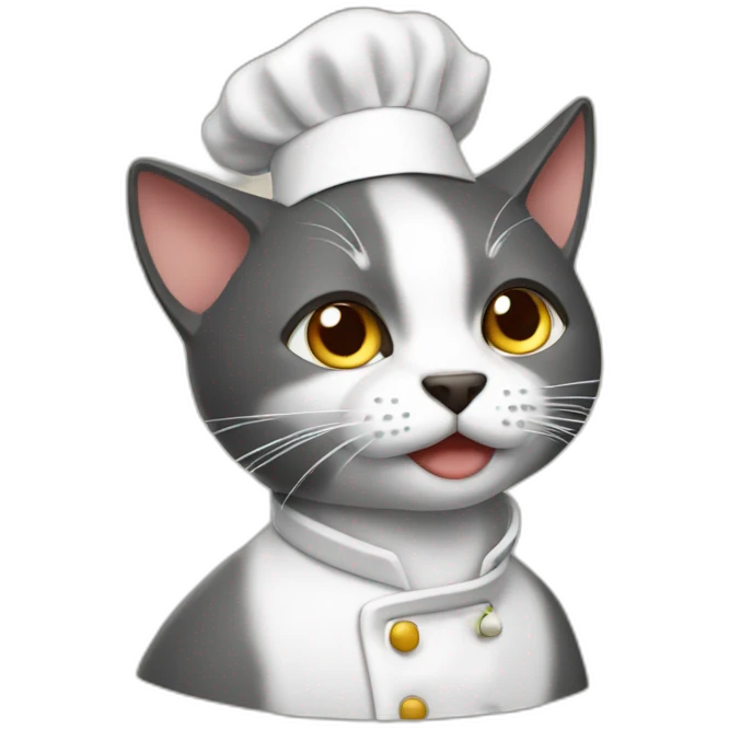 Gato cocinero emoji