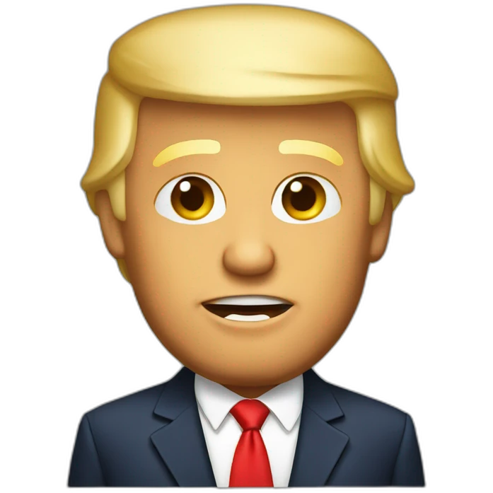 Donald trump Who drinks a beer emoji