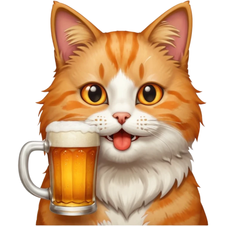 Gato tomando servesa emoji
