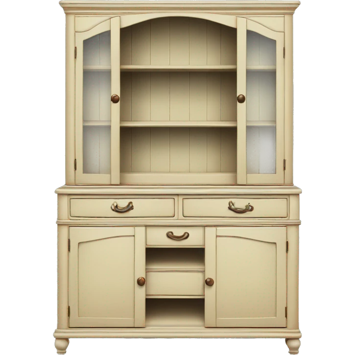 vintage dining hutch  emoji