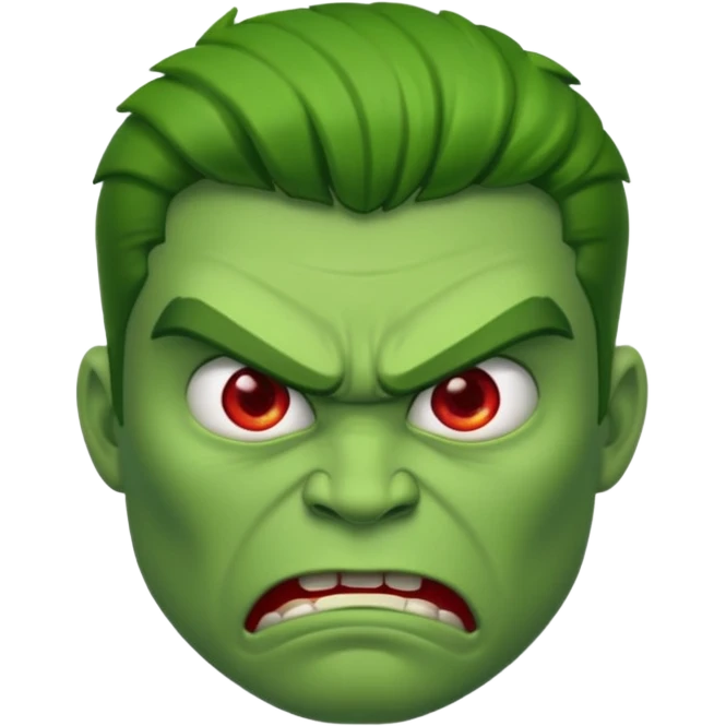 Give me a man in green who is angry emoji