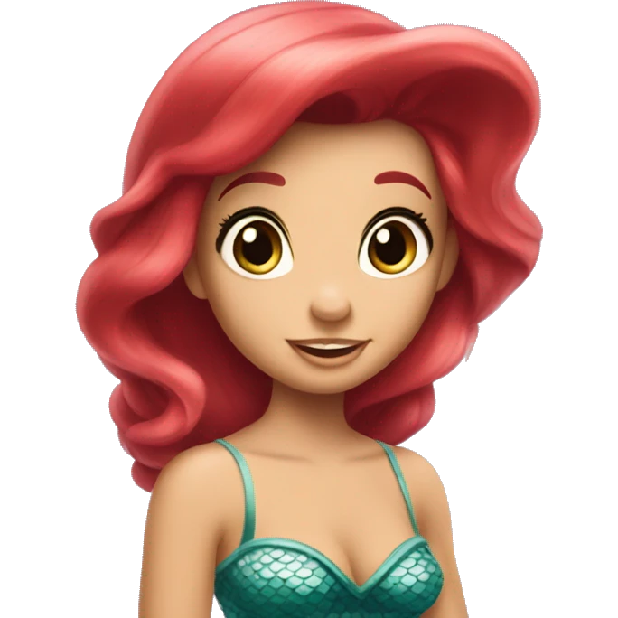 Ariel the littler mermaid Disney  emoji