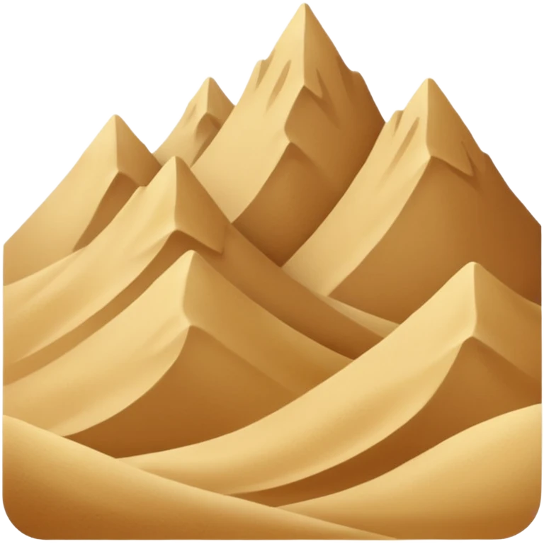 sand mountains emoji