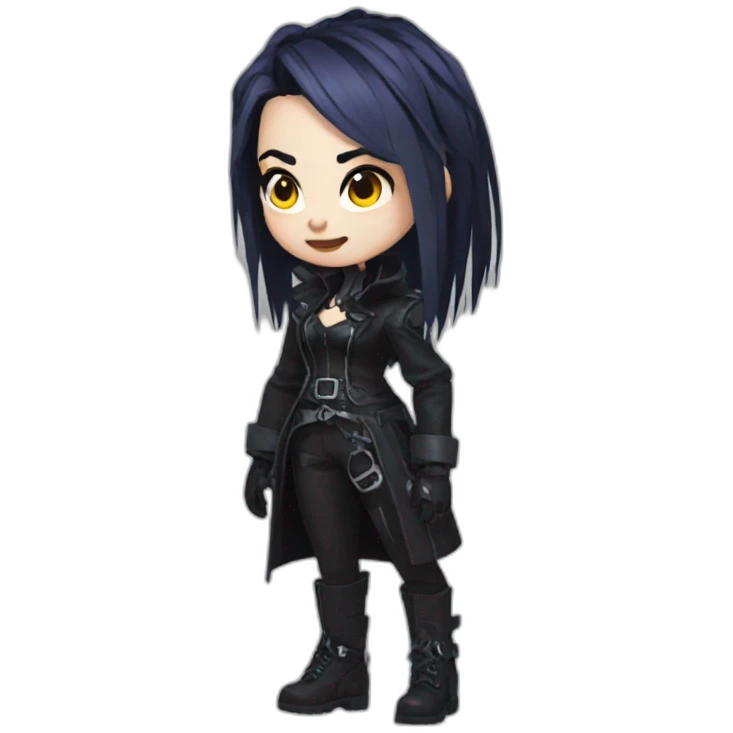 goth brigitta,overwatch,full body emoji