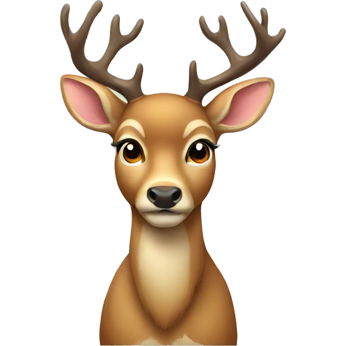 Deer with bow emoji