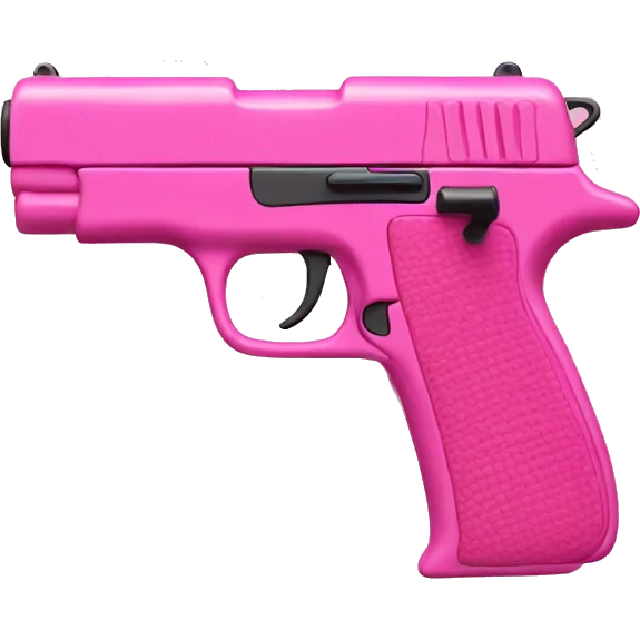 pink gun emoji
