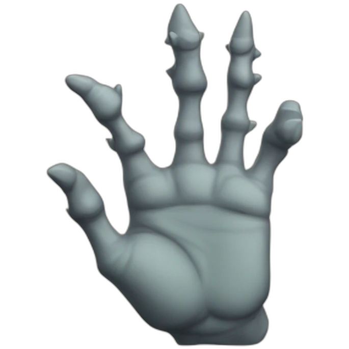 Goblin hand emoji
