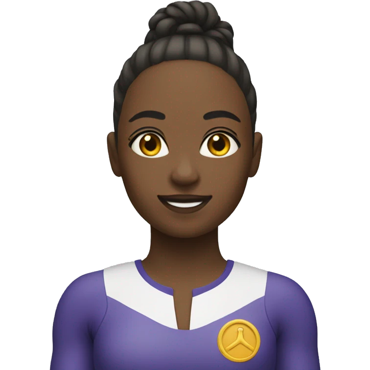 Femme fesant de la gymnastique  emoji