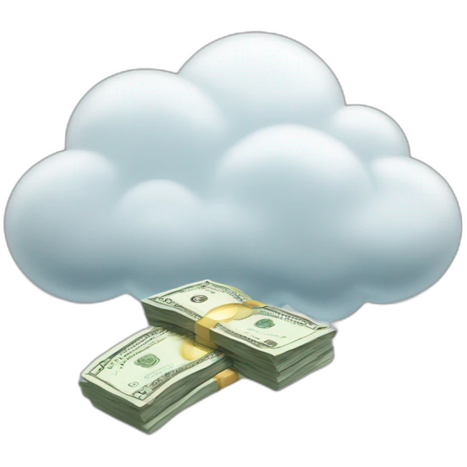 money in cloud emoji