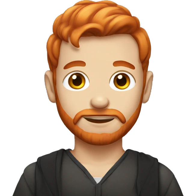 Red haired man in baby costume emoji