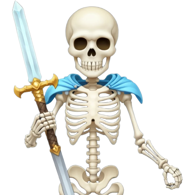 Skeleton with gsword  emoji