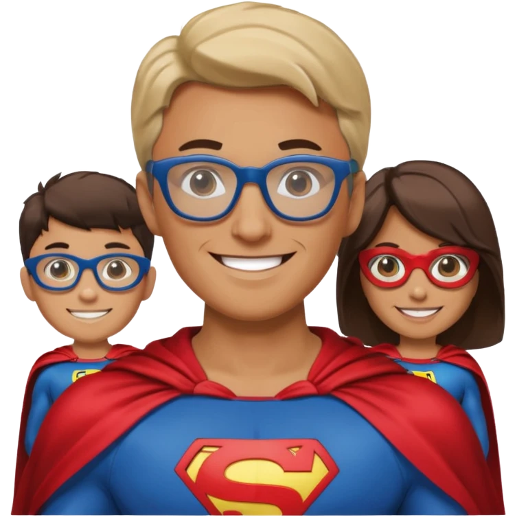 My github user name is superhero dev, realistic one adult in noman family emoji