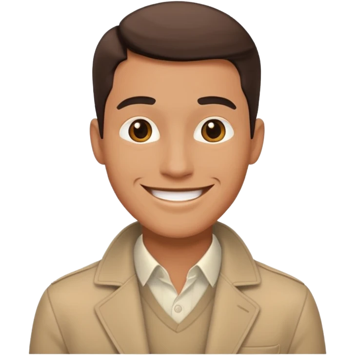 Man very style face emoji