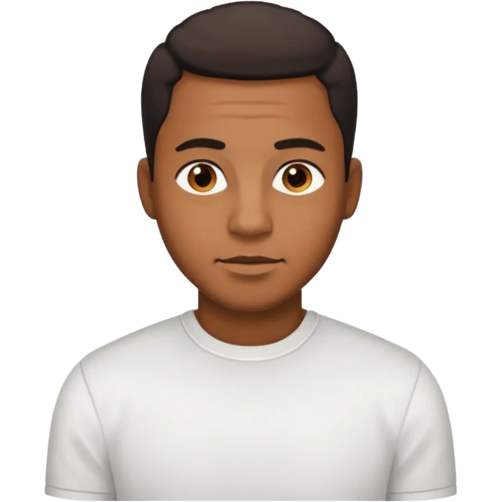 black man thief white shirt emoji