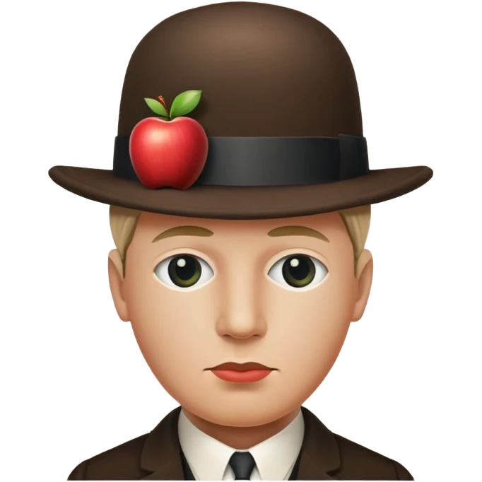 Magritte “the son of man”  emoji