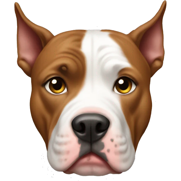 Pitbull cropped ears emoji