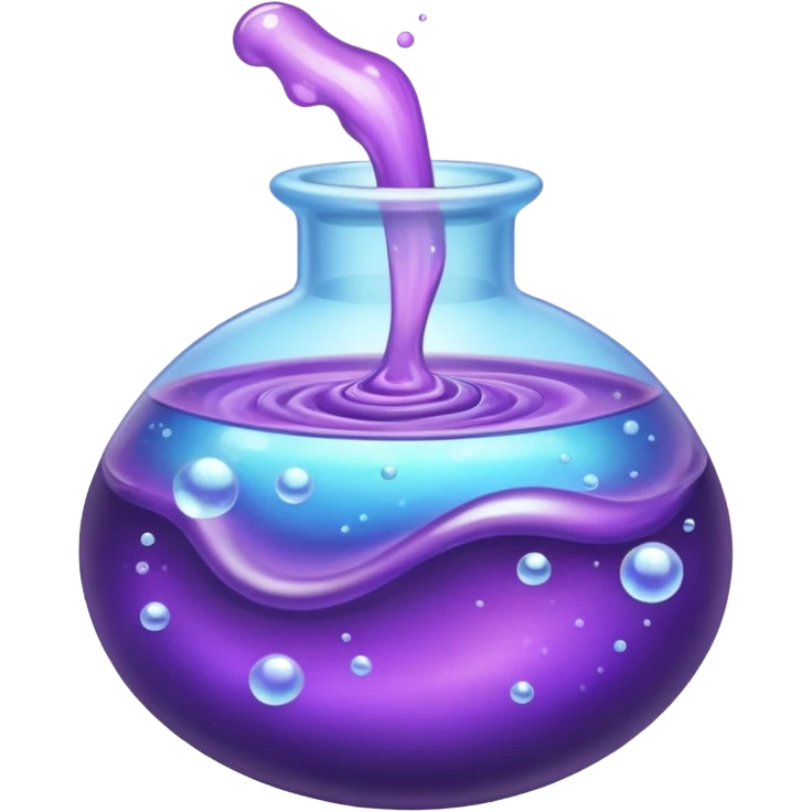 purple potion and effect emoji