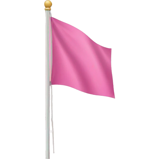 Pink flag emoji