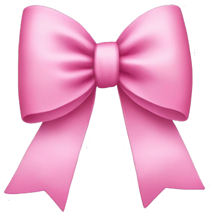Pink bow emoji