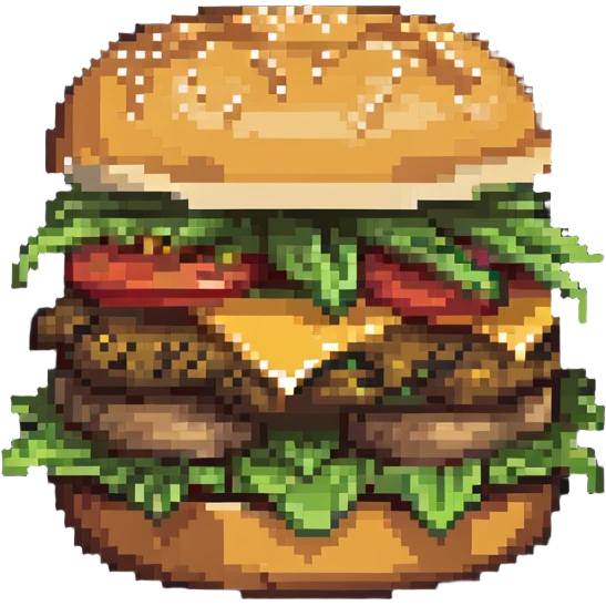 cheeseburger with lettuce and tomato emoji