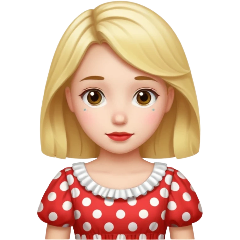 polka dots girl  emoji