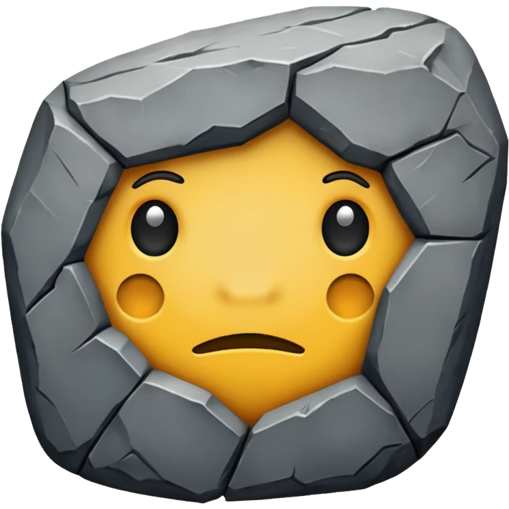 The rock  emoji