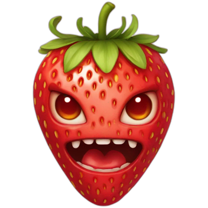 strawberry demon emoji